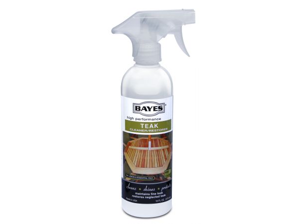 Bayes High Performance Teak Cleaner & Restorer - Cleans, Shines, and Protects - Maintains Fine Teak and Restores Neglected Teak